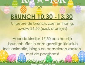 EASTER@KOSTELUK; BRUNCH / LUNCH-DRINKS / DINNER, both days April 20 and 21 we are open from 10.30 am.